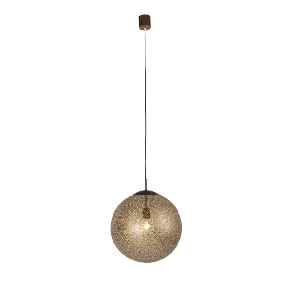 Landelijke hanglamp roestbruin 40cm - Kreta - Afbeelding 2