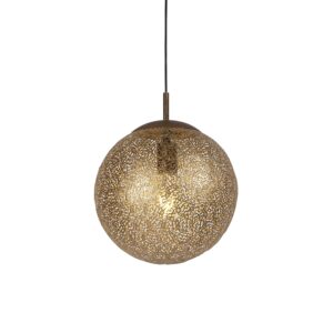 hanglampen Landelijke hanglamp roestbruin 30cm Kreta Metaal Roestbruin Wat een heerlijke De hoort echt thuis in jouw landelijk of Art Deco roestbruine kleur