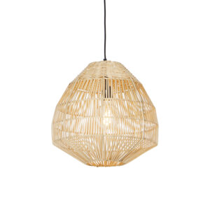 hanglampen Landelijke hanglamp rotan 41 cm Bishop StaalRotan Naturel Breng de natuur in huis met deze bamboe Deze heeft een diameter van en is gemakkelijk