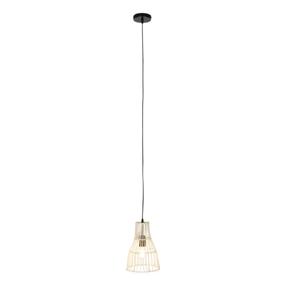 Landelijke hanglamp rotan 20 cm - Botello - Afbeelding 2