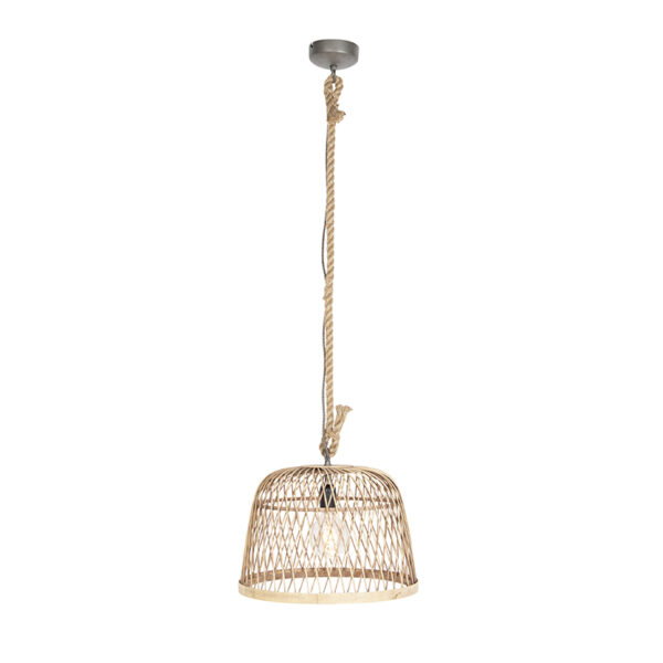Landelijke hanglamp rotan - Calamus - Afbeelding 2