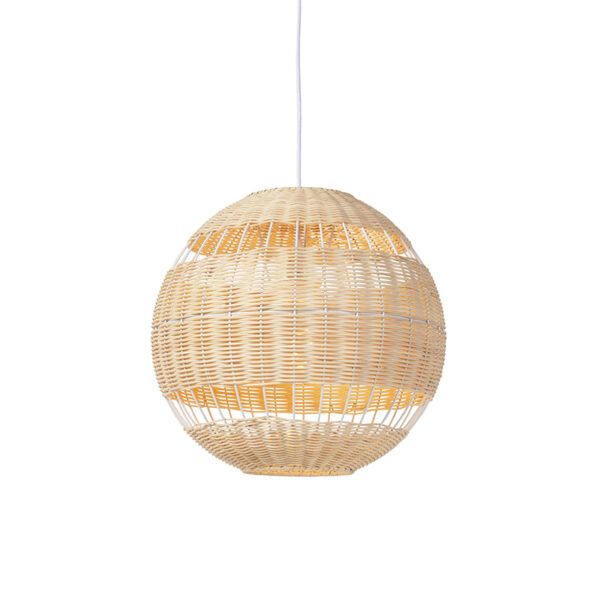hanglampen Landelijke hanglamp rotan Rattan RotanBamboe Bruin Het materiaal in met bamboe maakt deze erg De lichtbruine kleur dat je meer ruimte huis Om het nog