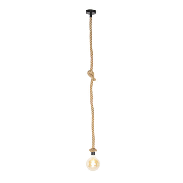 Landelijke hanglamp van touw 1-lichts - Ropa - Afbeelding 2