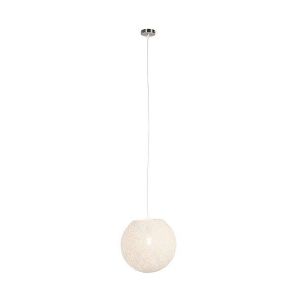 Landelijke hanglamp wit 35 cm - Corda - Afbeelding 2