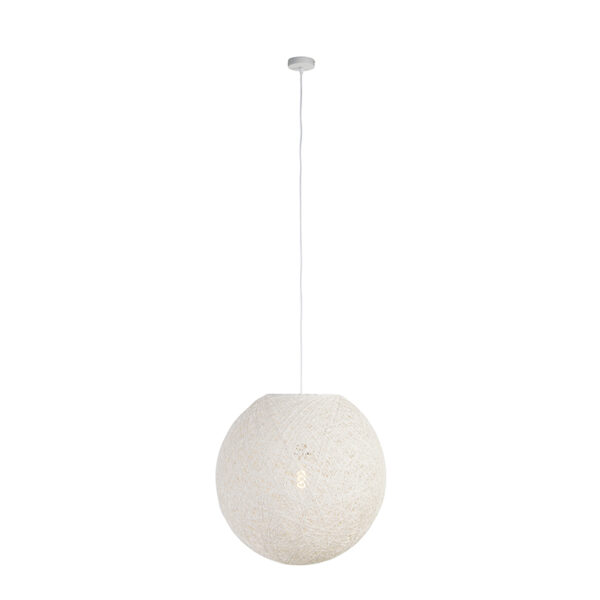 Landelijke hanglamp wit 60 cm - Corda - Afbeelding 2