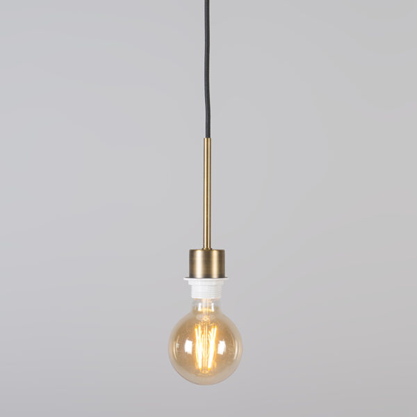 Moderne hanglamp brons met kap 45 cm zwart - Combi 1 - Afbeelding 2
