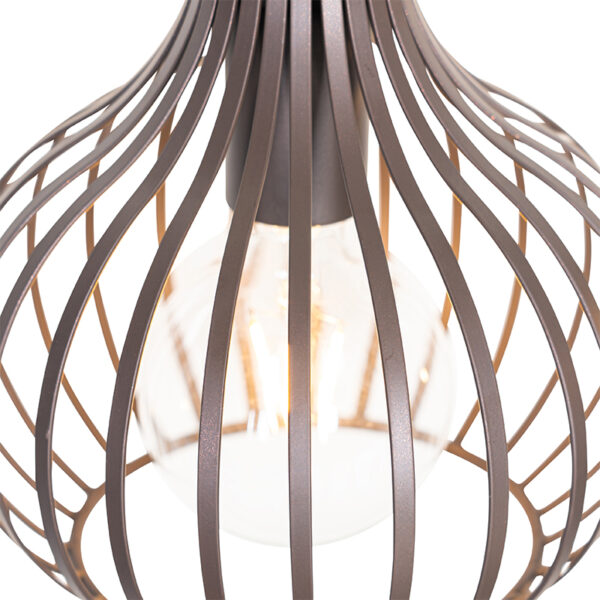 Moderne hanglamp bruin 4-lichts - Saffira - Afbeelding 2
