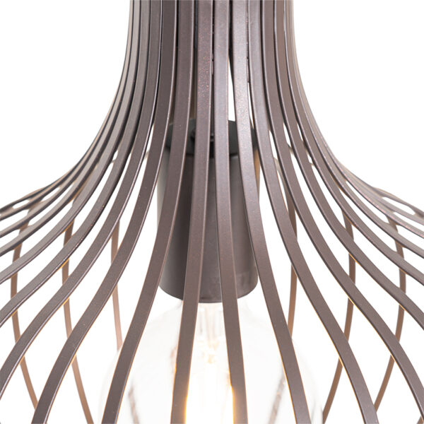 Moderne hanglamp bruin 3-lichts - Saffira - Afbeelding 2