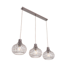 hanglampen Moderne hanglamp bruin Saffira Aluminium Bruin Een mooie toevoeging in je interieur onze Mooi afgewerkt een tijdloze bruine kleur met 3 open de
