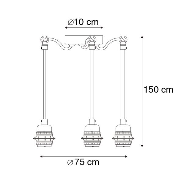 Moderne hanglamp goud - Cava 3 - Afbeelding 3