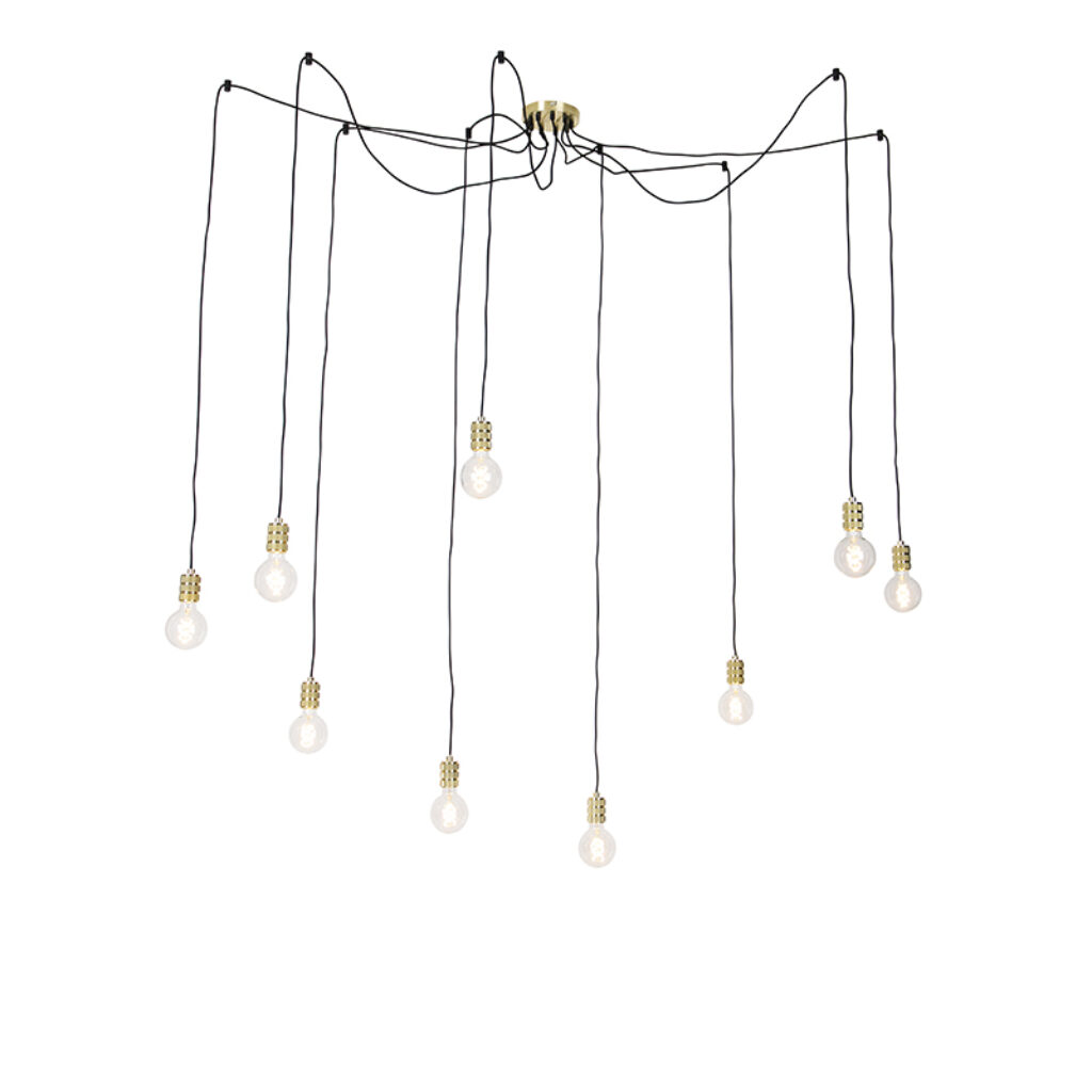 hanglampen Moderne hanglamp goud Cavalux Staal Een multifunctionele deze Door het simplistische design en de gouden kleur past hij in elke woonstijl. Je kan hem
