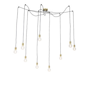 hanglampen Moderne hanglamp goud Cavalux Staal Een multifunctionele deze Door het simplistische design en de gouden kleur past hij in elke woonstijl. Je kan hem