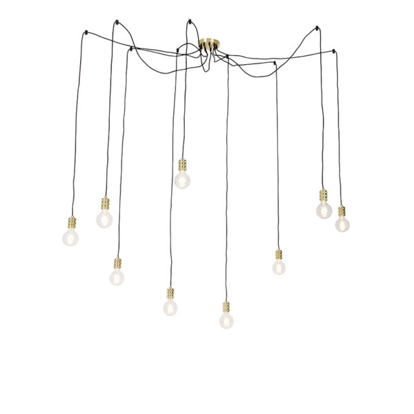 hanglampen Moderne hanglamp goud Cavalux Staal Een multifunctionele deze Door het simplistische design en de gouden kleur past hij in elke woonstijl. Je kan hem