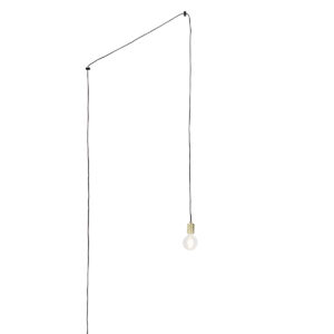hanglampen Moderne hanglamp goud met stekker Cavalux Staal is een stoere en stijlvolle in huis. Ook op kantoor voelt deze lamp zich volledig Hij wordt geleverd