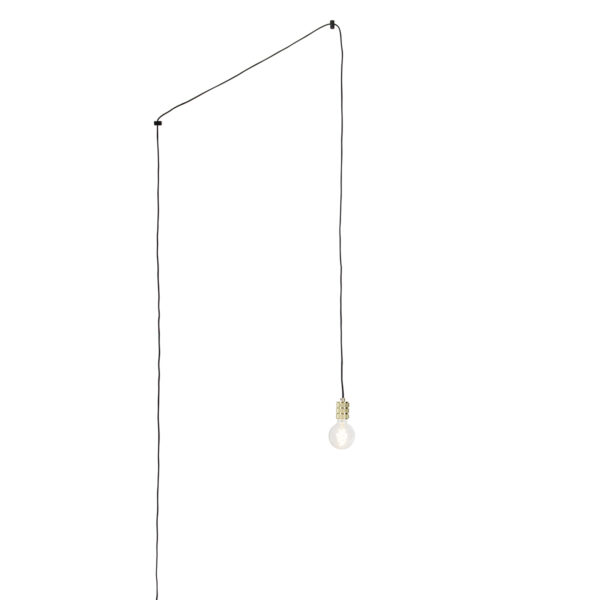 hanglampen Moderne hanglamp goud met stekker Cavalux Staal is een stoere en stijlvolle in huis. Ook op kantoor voelt deze lamp zich volledig Hij wordt geleverd
