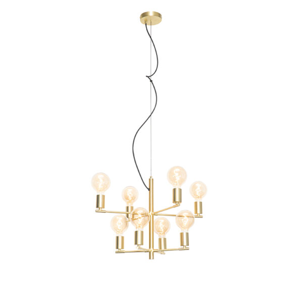 Moderne hanglamp goud 8-lichts - Osprey - Afbeelding 2