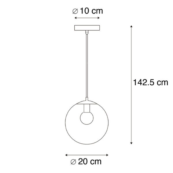 Moderne hanglamp grijs 20 cm - Pallon - Afbeelding 3