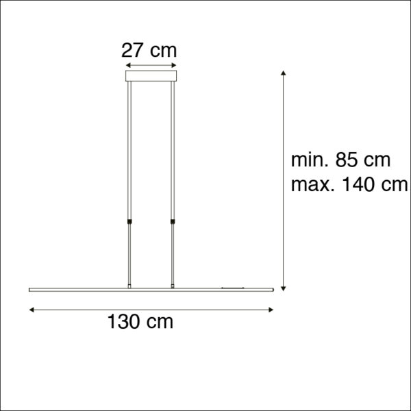 Moderne hanglamp LED zwart - Bold - Afbeelding 3