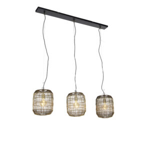 hanglampen Moderne hanglamp messing Redo Staal Op zoek naar een prachtige lamp om jouw eethoek zithoek of kookeiland stijlvol te Dan zou Waya de perfecte match