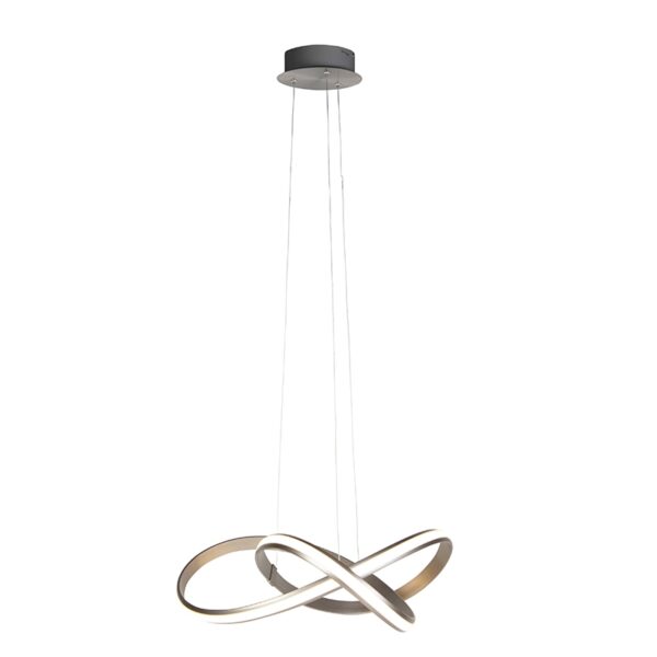 Moderne hanglamp staal 60 cm incl. LED en dimmer - Belinda - Afbeelding 2