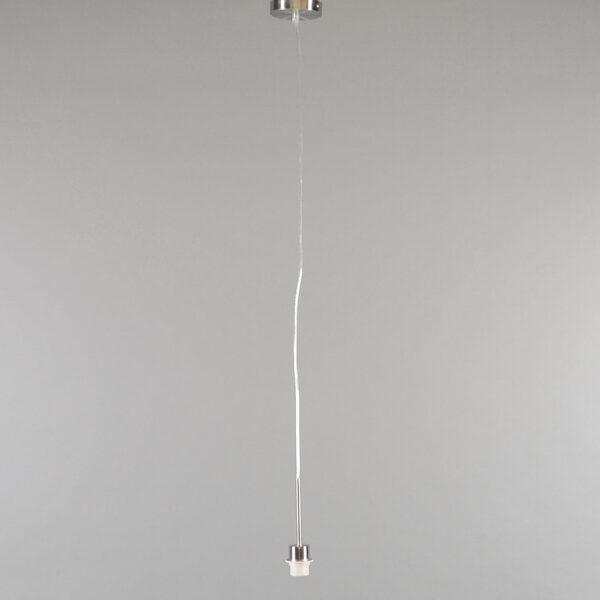 Moderne hanglamp staal met kap 45cm wit - Combi 1 - Afbeelding 2