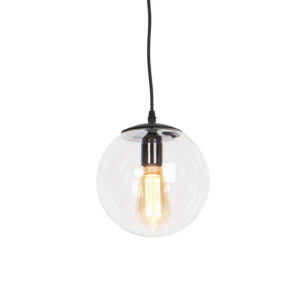 hanglampen Moderne hanglamp transparant 20 cm Pallon GlasStaal Transparant Fantastisch vormgegeven dit tijdloze ontwerp zal een zeer sierlijk en sfeervol effect