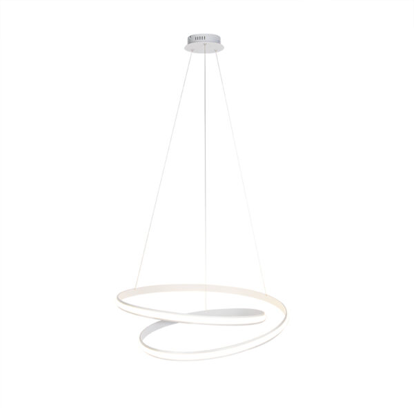 Moderne hanglamp wit 74cm incl. LED 3 staps dimbaar - Rowan - Afbeelding 2