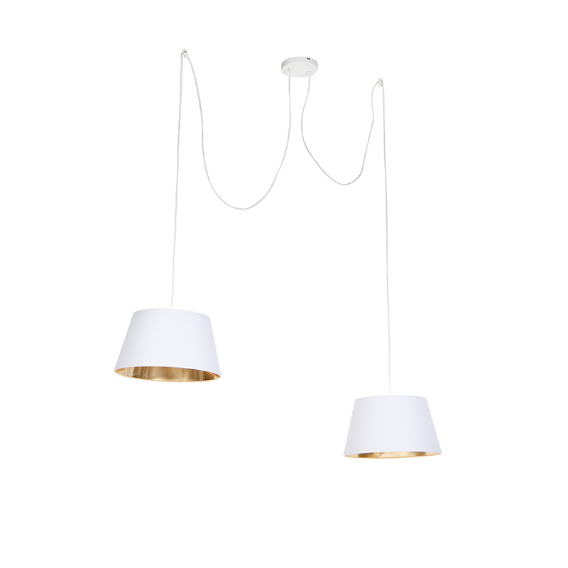 hanglampen Moderne hanglamp wit Lofty StofStaal Wit Wij zijn verliefd op de hanglamp. Een simpele en elegante lamp. Mooi boven eettafel in woonkamer of hal als