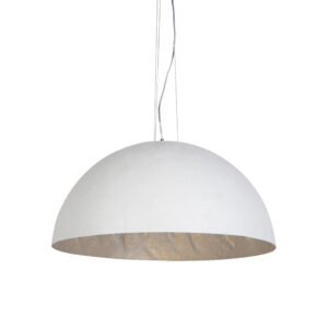hanglampen Moderne hanglamp wit 70 cm Magna KunststofMetaal Wit De is van onze favorieten. Hij past perfect in een modern en strak interieur. Een verfijnde lamp