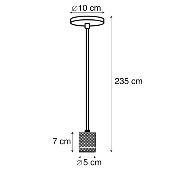 Moderne hanglamp zwart - Cavalux - Afbeelding 3