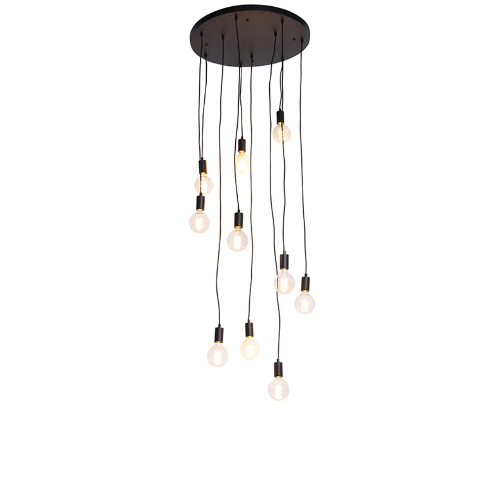 hanglampen Moderne hanglamp zwart 60 cm Facil Staal Zwart Een met 10 Oh jawel dat is deze erg unieke lamp. Prachtig in de Kies voor onmiskenbare charme die zich