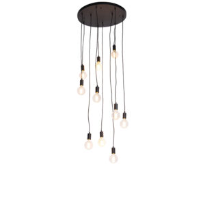 hanglampen Moderne hanglamp zwart 60 cm Facil Staal Zwart Een met 10 Oh jawel dat is deze erg unieke lamp. Prachtig in de Kies voor onmiskenbare charme die zich