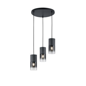 hanglampen Moderne hanglamp zwart Huygen StaalGlas Zwart Wauw wat een mysterieuze is Deze moderne gemaakt van staal met glas en zwart. Het heeft smoke effect