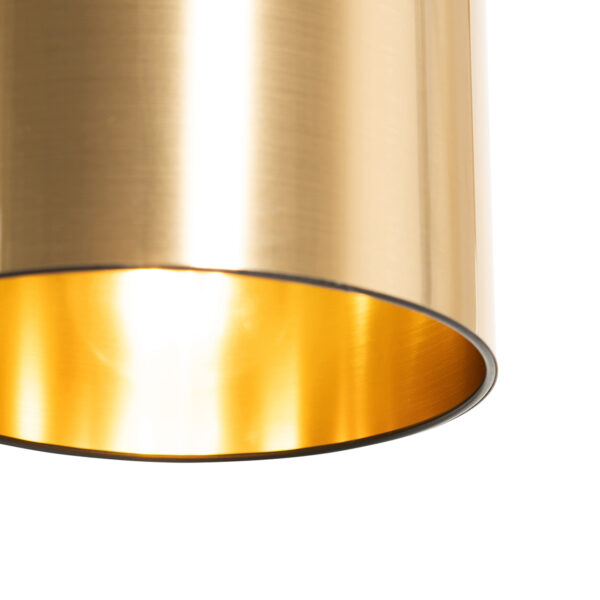 Moderne hanglamp zwart met goud verstelbaar 6-lichts - Lofty - Afbeelding 2