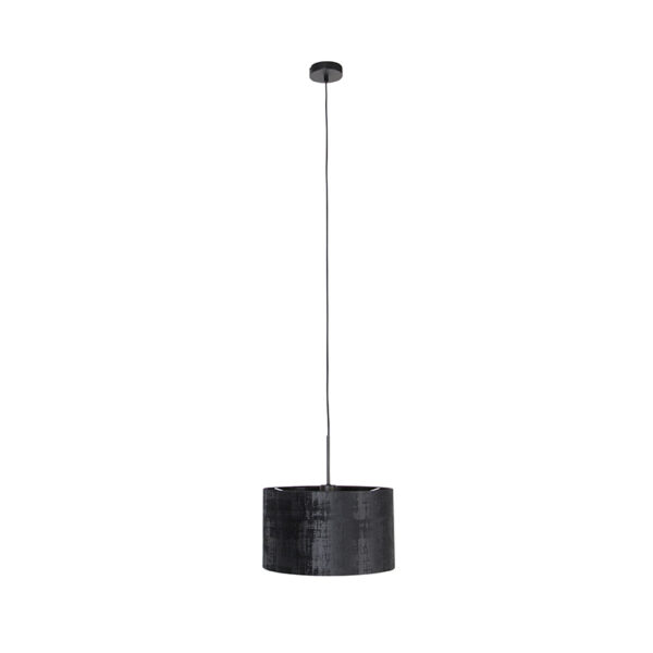 Moderne hanglamp zwart met kap zwart 35 cm - Combi - Afbeelding 2