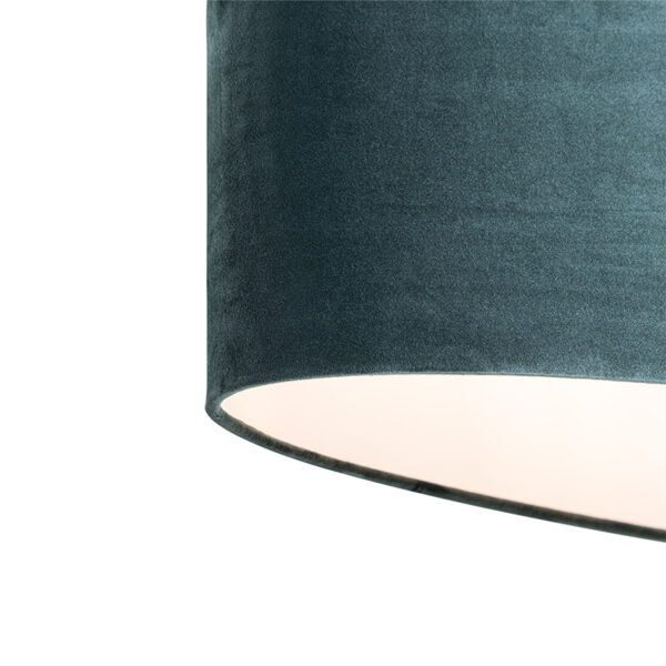 Moderne hanglamp zwart met kap groen 2-lichts - Tanbor - Afbeelding 2
