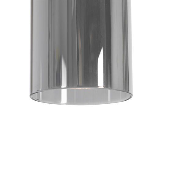 Moderne hanglamp zwart met smoke glas 5-lichts - Stavelot - Afbeelding 2