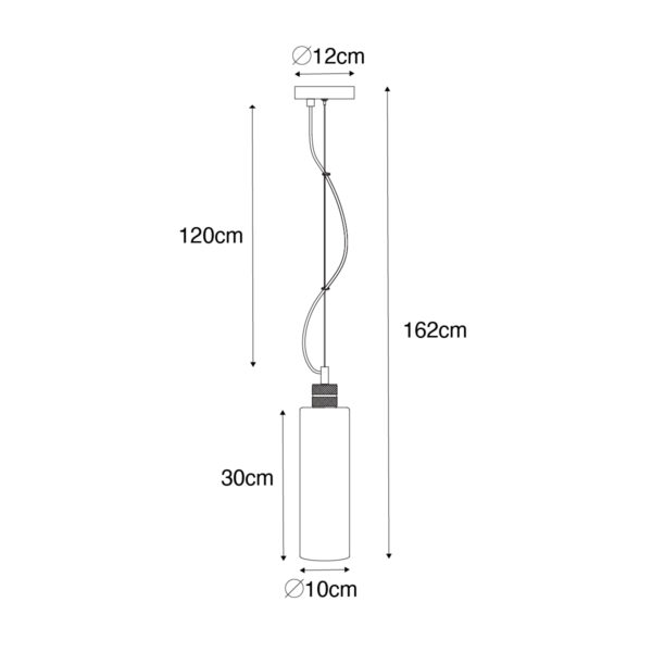 Moderne hanglamp zwart met smoke glas - Stavelot - Afbeelding 3