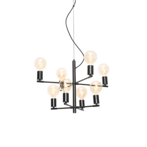 hanglampen Moderne hanglamp zwart Osprey Staal Zwart Haal een moderne eyecatcher in huis met deze Deze is gemaakt van staal en afgewerkt tijdloze zwarte kleur.