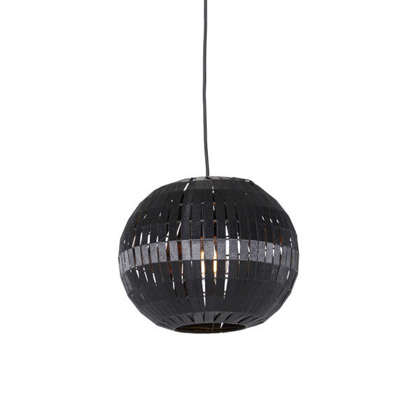 hanglampen Moderne hanglamp zwart 30 cm StaalStof Zwart Kijk deze moderne Geef een modern accent aan je interieur met de Hanglamp is stalen lamp stof. Hij en