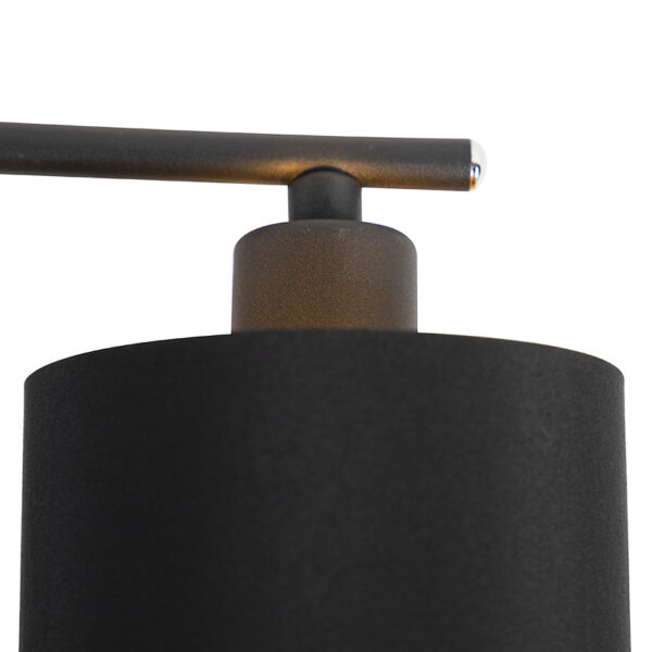Moderne hanglamp zwart verstelbaar 6-lichts - Lofty - Afbeelding 2