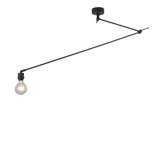Moderne hanglamp zwart zonder kap - Blitz I - Afbeelding 2