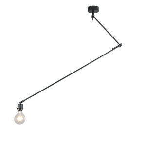 hanglampen Moderne hanglamp zwart zonder kap Blitz I Staal Zwart Wat een knappe Hanglamp ziet er super uit dankzij de minimalistische vormgeving en biedt je