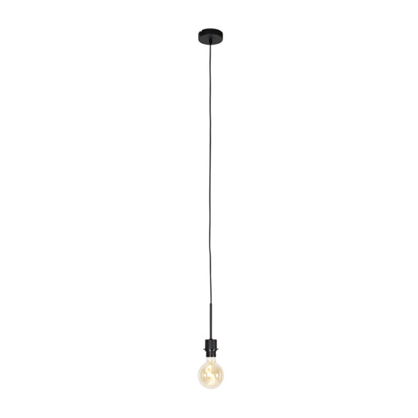 Moderne hanglamp zwart zonder kap - Combi 1 - Afbeelding 2