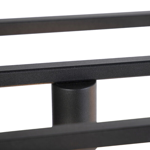 Moderne rechthoekige hanglamp zwart 5-lichts - Cage - Afbeelding 2