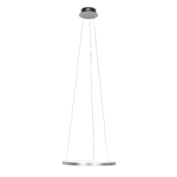 Moderne ring hanglamp zilver 40 cm incl. LED - Anella - Afbeelding 2