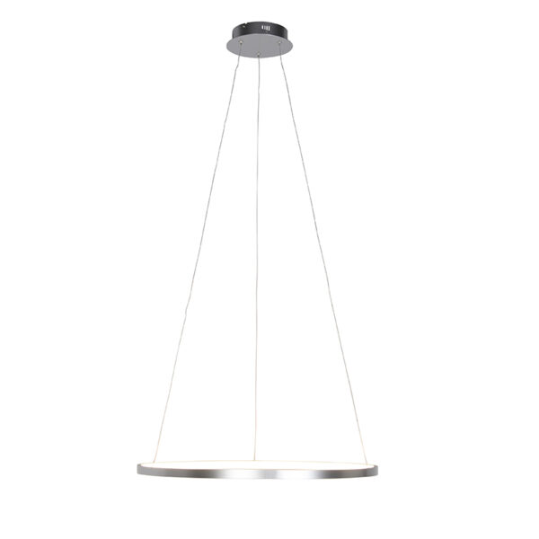 Moderne ring hanglamp zilver 60 cm incl. LED - Anella - Afbeelding 2