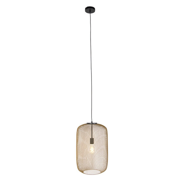 Moderne zwart met gouden hanglamp - Bliss Mesh - Afbeelding 2