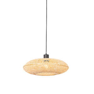 hanglampen Oosterse hanglamp bamboe 40 cm Ostrava BamboeStaal Naturel