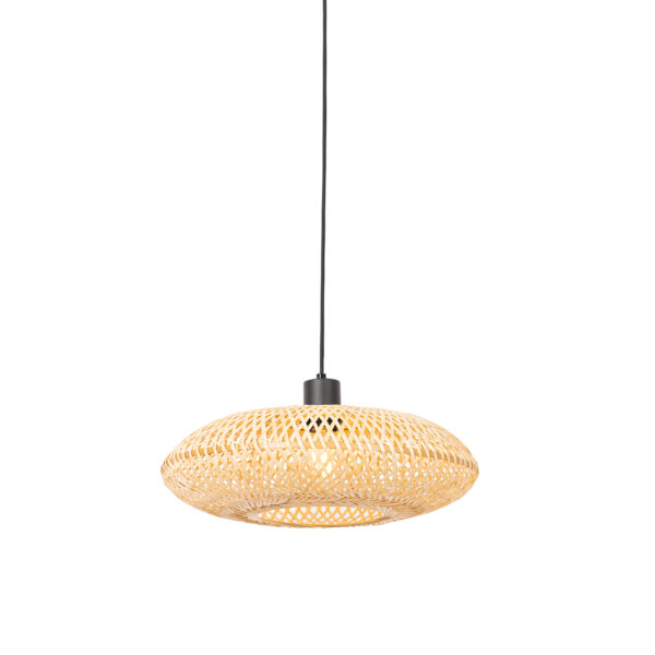 hanglampen Oosterse hanglamp bamboe 40 cm Ostrava BamboeStaal Naturel